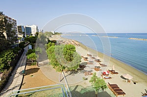 Limassol beach Neapoli, Cyprus