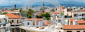 Limassol. Panorama of old town. Rooftop view. Cyprus