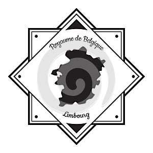 Limbourg map label. Vector illustration decorative design