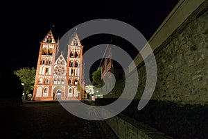 Limburger dom germany at night