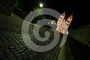 Limburger dom germany at night