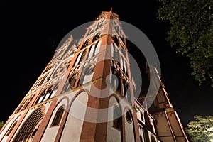 Limburger dom germany at night