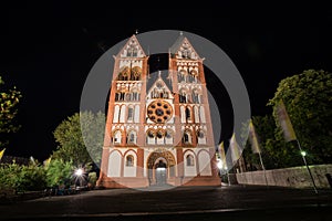 Limburger dom germany at night