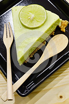 Lime cheese cake pie