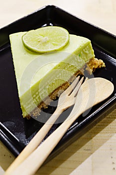 Lime cheese cake pie