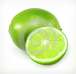 Lime, citrus fruit icon photo