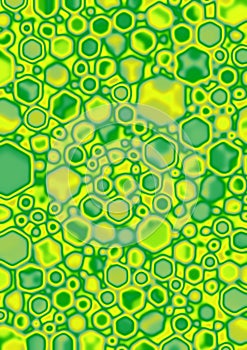 Lime Cube Blobs photo