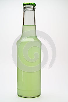 Lime drink bottle isolated
