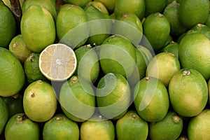 Lime fresh citrus fruit background