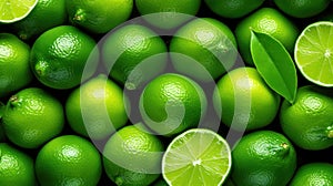 Lime fruit background. Lots of fresh green limes like at the farmer\'s market. Fruit background