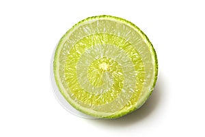 Lime fruit cross section