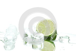 Lime on glass