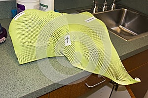 Lime Green Radiation Therapy Mask