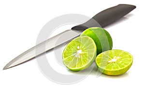 Lime isolated on white background