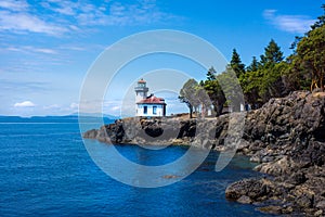 Lighthouse Lime Kiln San Juan Island Washington photo