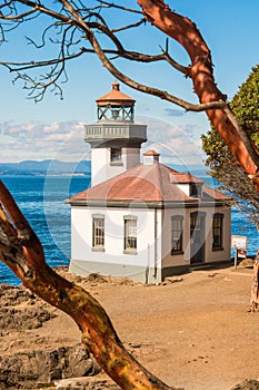 Lime Kiln Lighthouse in Friday Harbor on San Juan Island