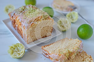 lime and lemon bundt yoghurt cake