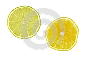 Lime and lemon slices