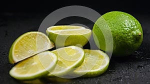 Lime and lime slice