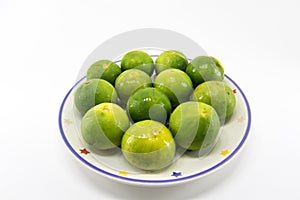 Lime in the plate
