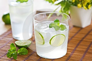 Lime with soda juice