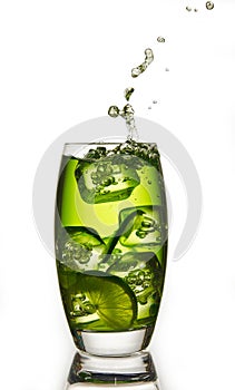 Lime with a splash