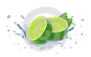 Lime splash water