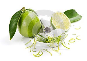 Lime zesting