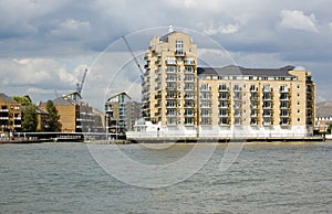 Limehouse Marina entralce from River Thames