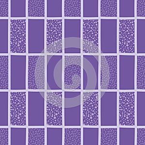 Doodle Polka Dot Grid Seamless Vector Pattern photo
