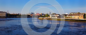 Limerick city and Shannon river