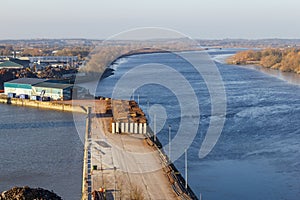 Limerick dock in Shannon river