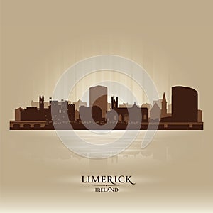 Limerick Ireland skyline city silhouette
