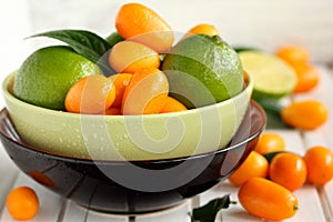 Limes and kumquat.