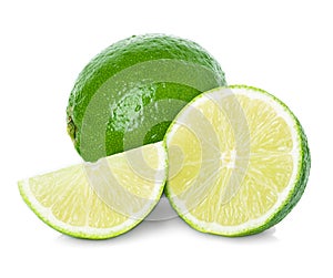 Limes with slices photo