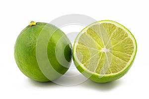 Limes, whole and in cross section