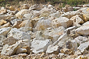 Limestone boulders