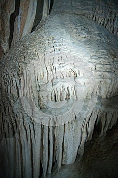 Limestone cave on Chieou Laan lake in Thailand