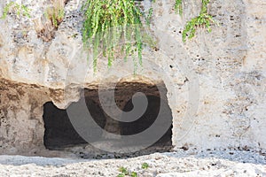 Limestone Cave Grotta dei Cordari - Syracuse, Sicily, Italy,