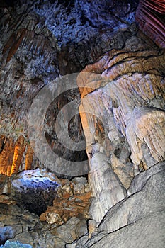 Limestone cave in postojna photo