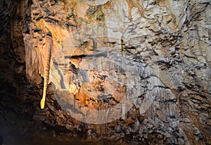 Limestone cave in Postojna