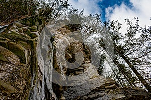 Limestone Cliff at Potawatomi State Park