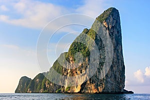 Limestone cliffs of Phi Phi Leh Island, Krabi Province, Thailand