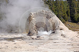 Limestone Cone of an Active Geyser