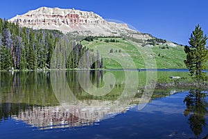 Beartooth Butte and Beartooth Lake
