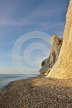 Limestone formation at Moens Klint, Denmark.