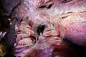 Limestone formations at Lewis and Clark Caverns in Montana, usa