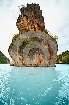 Limestone island - the coast of Thailand, Phuket