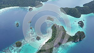 Limestone Islands and Tropical Lagoon in Wayag, Raja Ampat