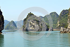 Limestone karsts, Halong Bay Vietnam 